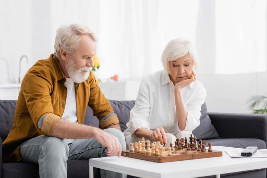Old Couple Playing Chess